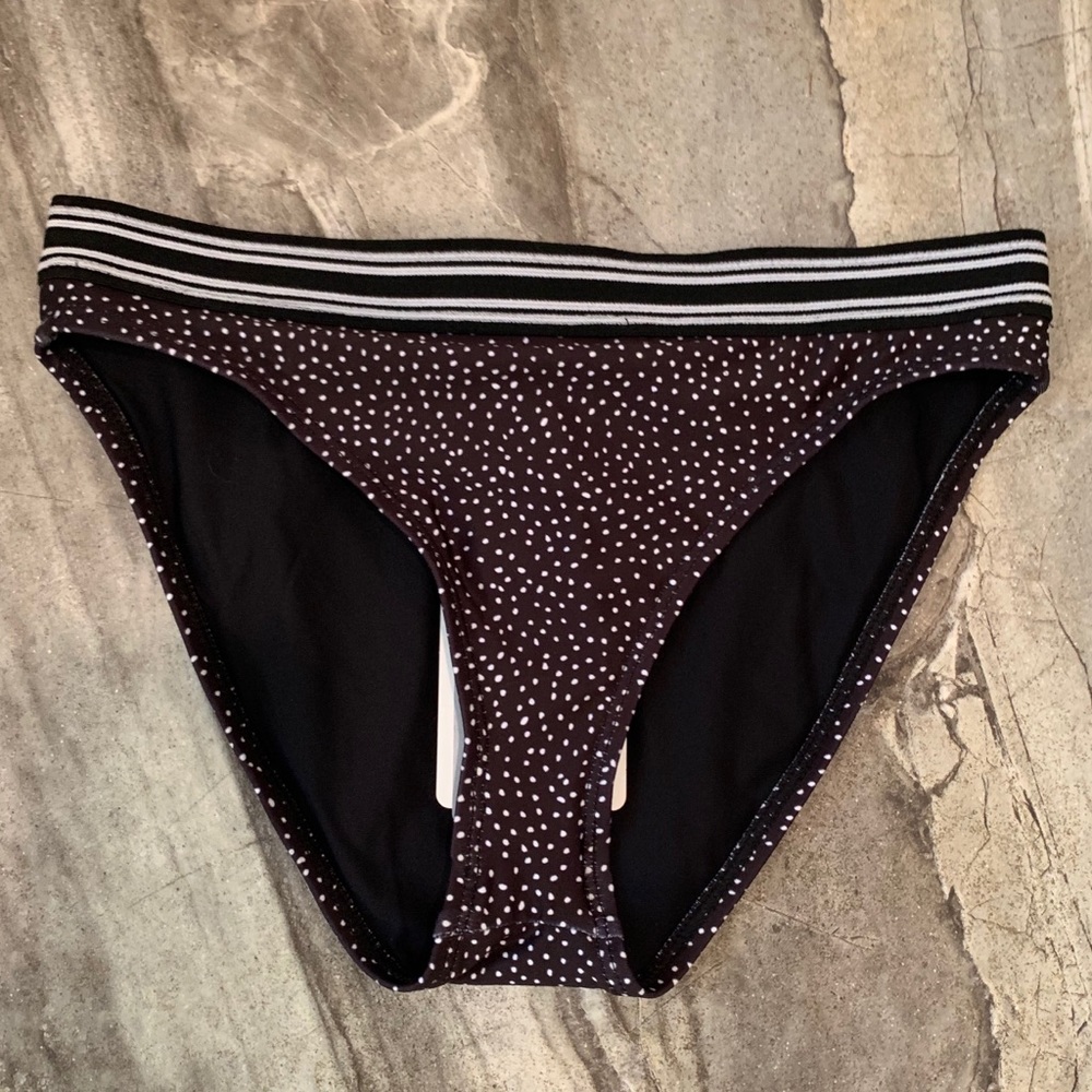Next Black/White Polka Dot Bikini Bottoms Size XS
